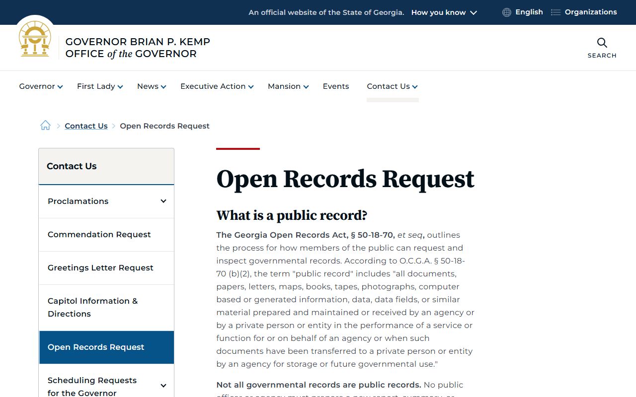 Houston County court records Georgia open records request context