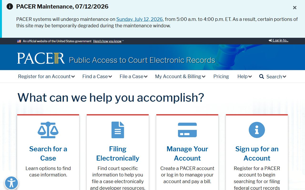 Houston County court records PACER federal access
